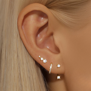 Ensemble Or 18K • Lobe & Hélix 3pcs