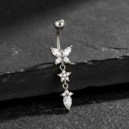 Bijou Nombril Papillon • Titane