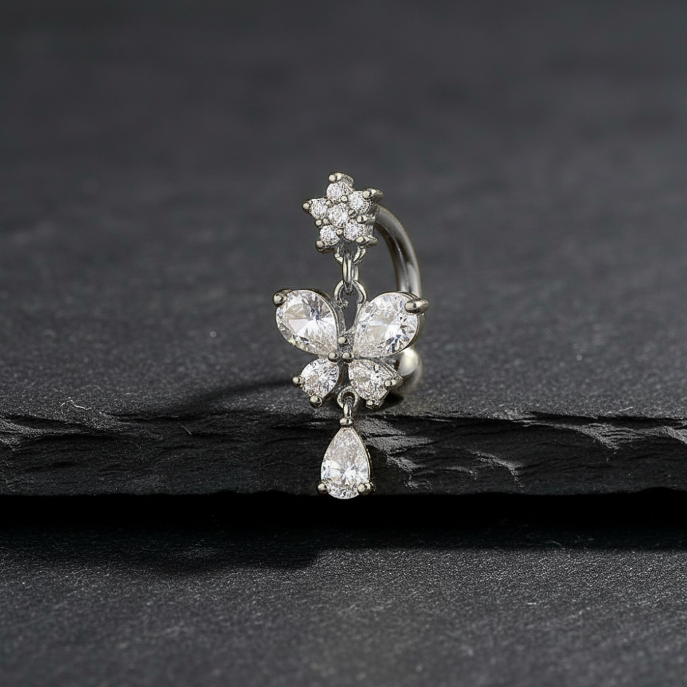 Piercing Nombril Papillon • Titane Élégant
