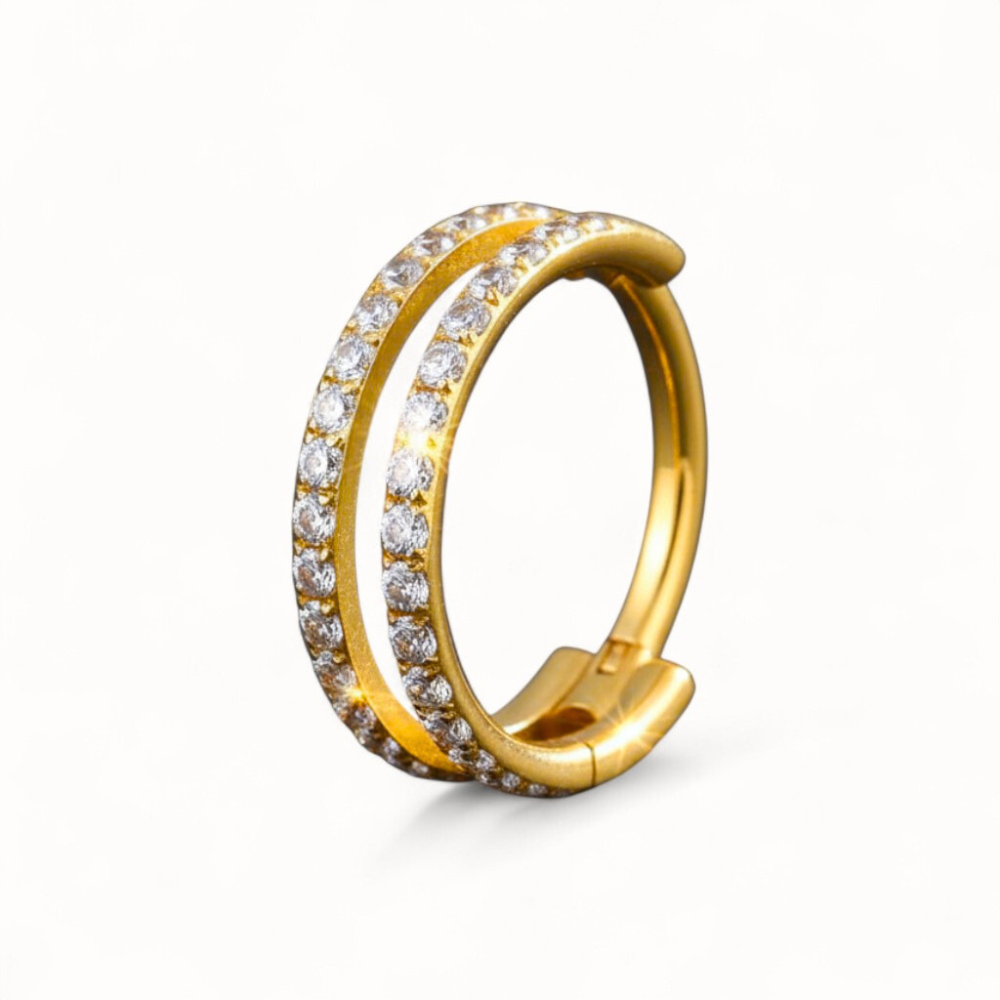 Piercing 2 Anneaux • Double Hoop Fin