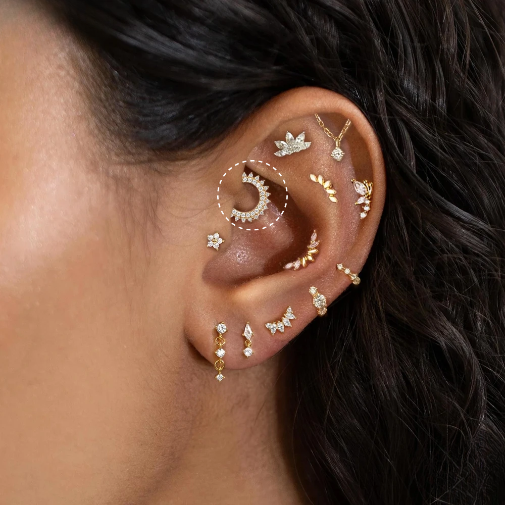 Piercing Hoop Or 18K • Rook ou Cartilage