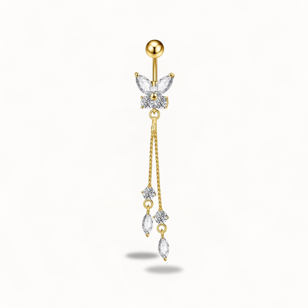 Bijou Nombril Papillon • chaîne pendante
