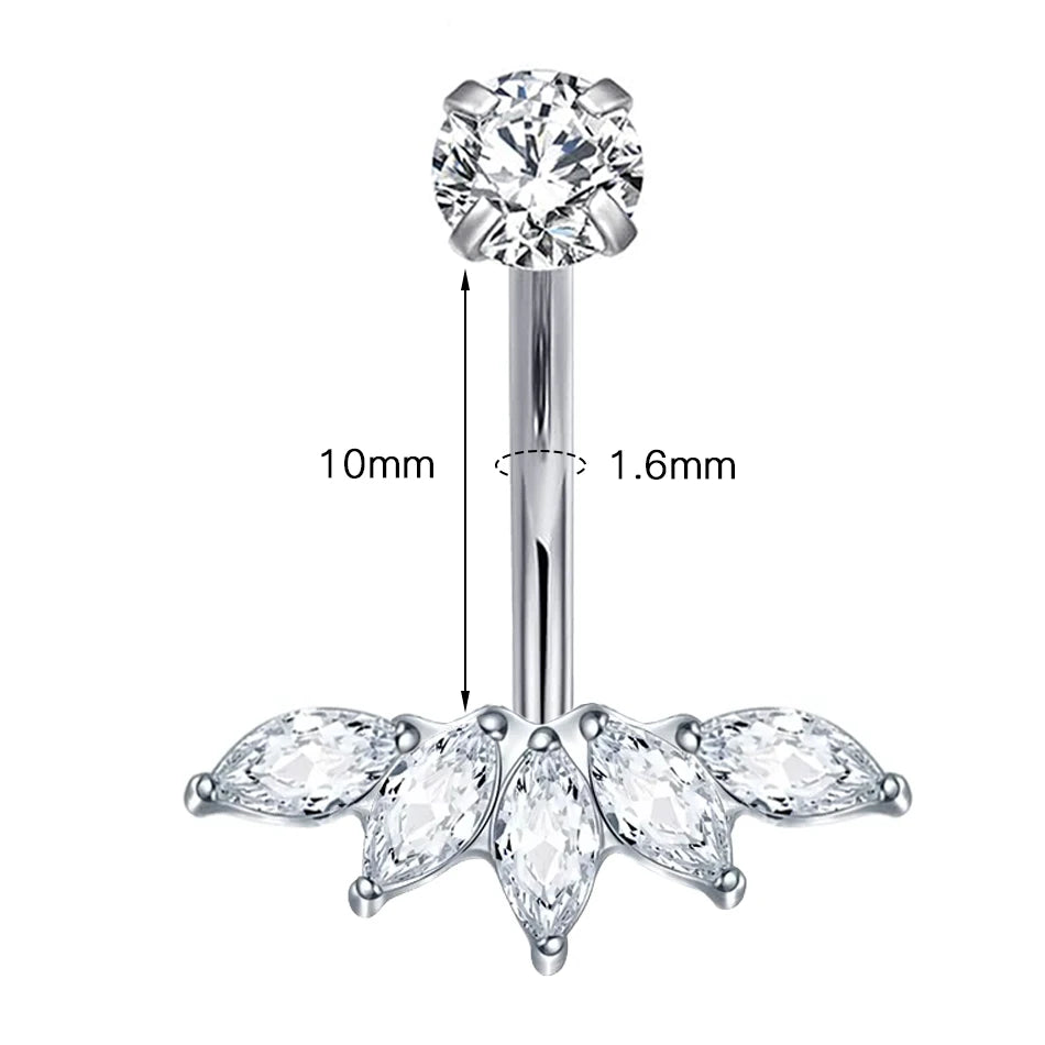 Piercing Nombril Titane • Design Élégant