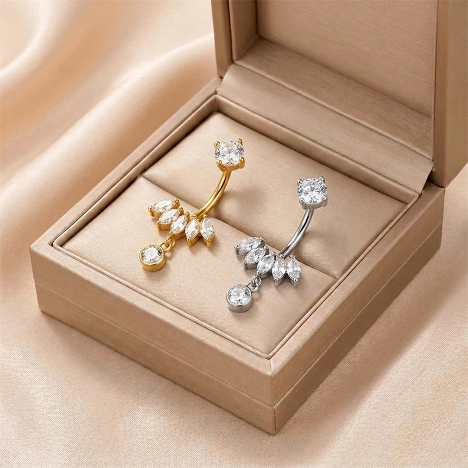Piercing nombril charm pendant • Titane