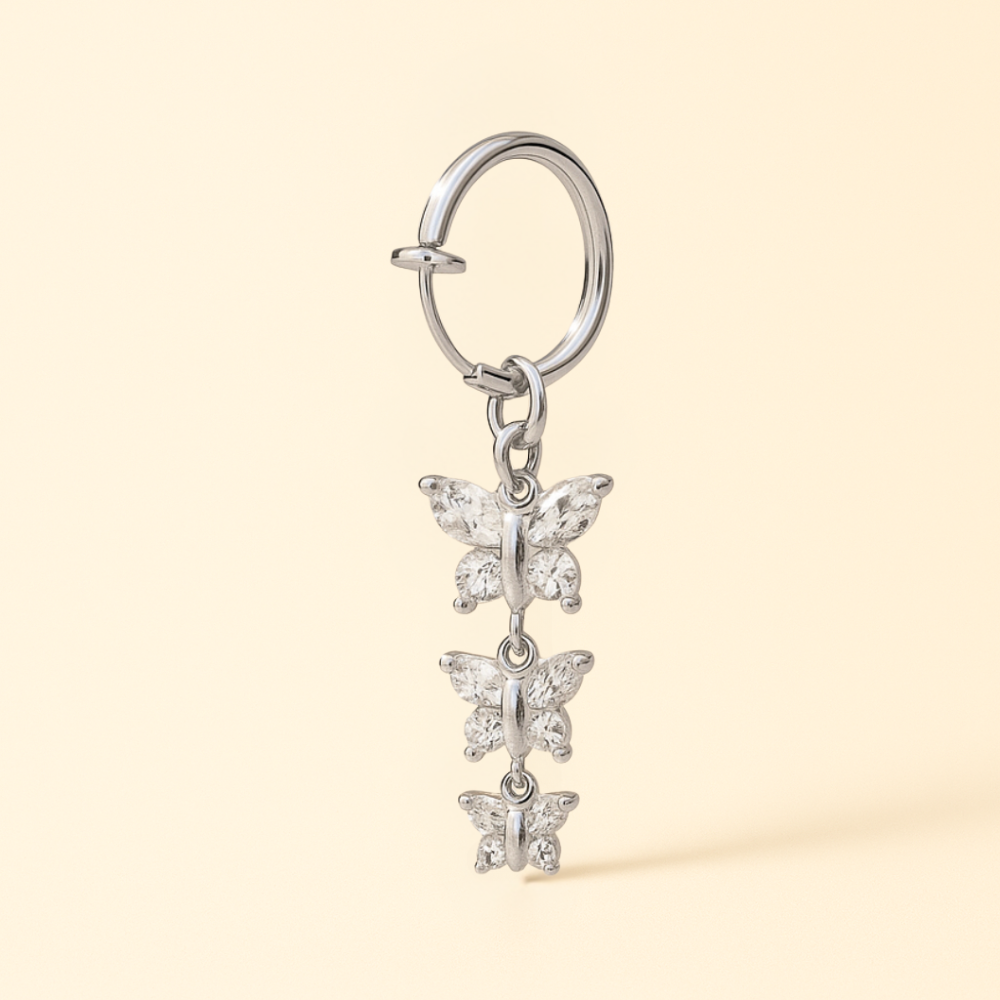 Faux Piercing Nombril Papillon • Clip