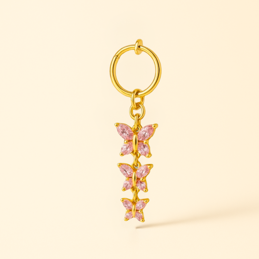 Faux Piercing Nombril Papillon • Clip