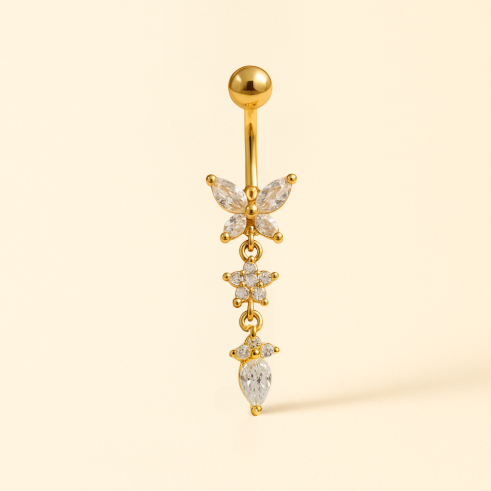 Bijou Nombril Papillon • Titane