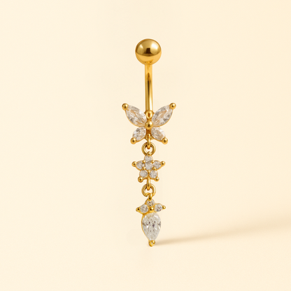 Bijou Nombril Papillon • Titane