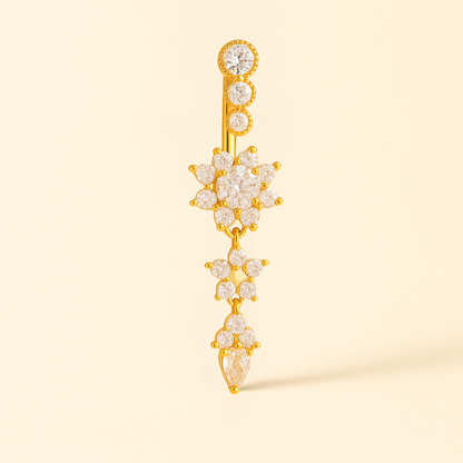 Piercing Nombril Fleur • Acier Chiurgical
