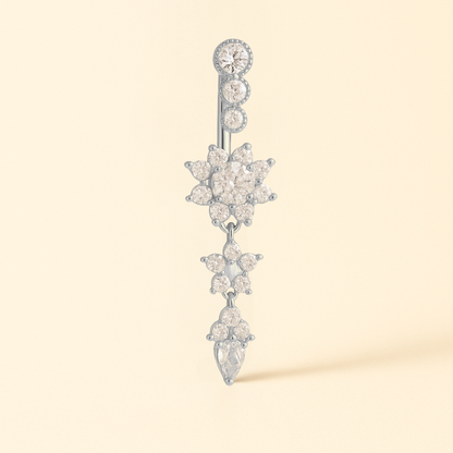 Piercing Nombril Fleur • Acier Chiurgical