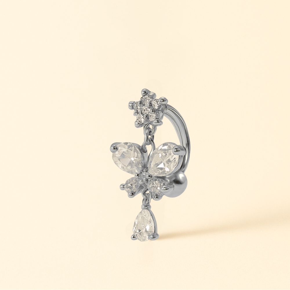 Piercing Nombril Papillon • Titane Élégant