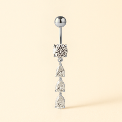 Piercing Nombril Triple CZ • Titane