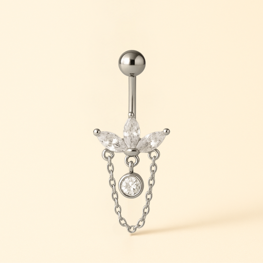Piercing Nombril Fleur • Titane