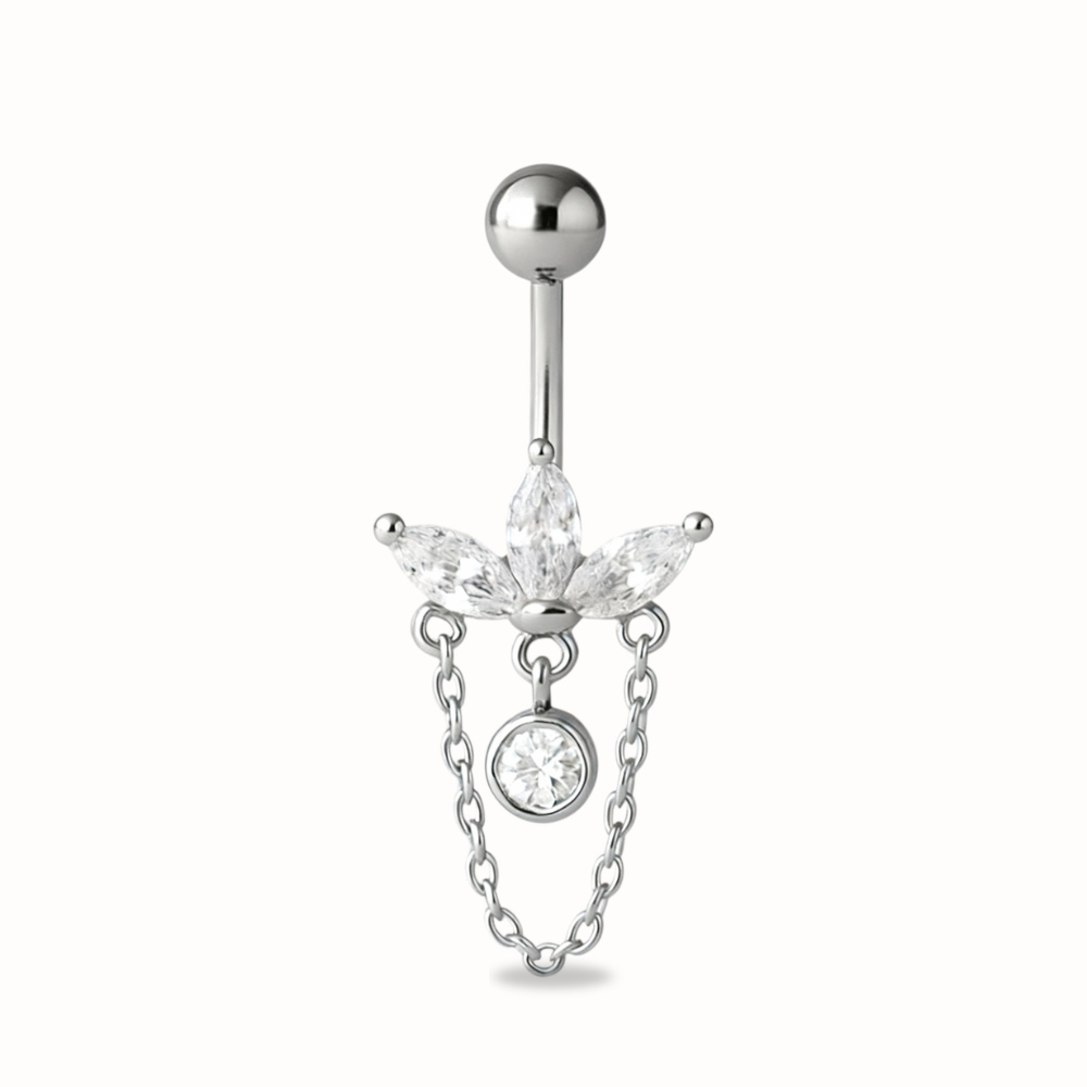 Piercing Nombril Fleur • Titane