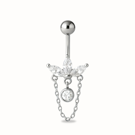 Piercing Nombril Fleur • Titane