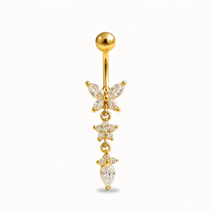 Bijou Nombril Papillon • Titane