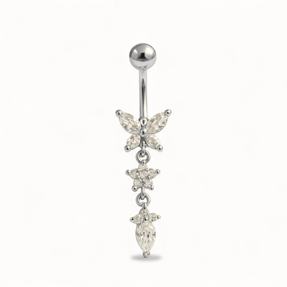 Bijou Nombril Papillon • Titane