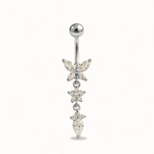 Bijou Nombril Papillon • Titane