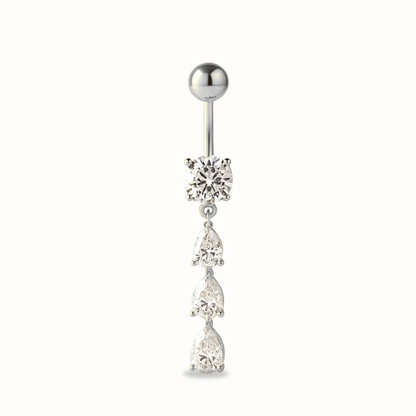 Piercing Nombril Triple CZ • Titane