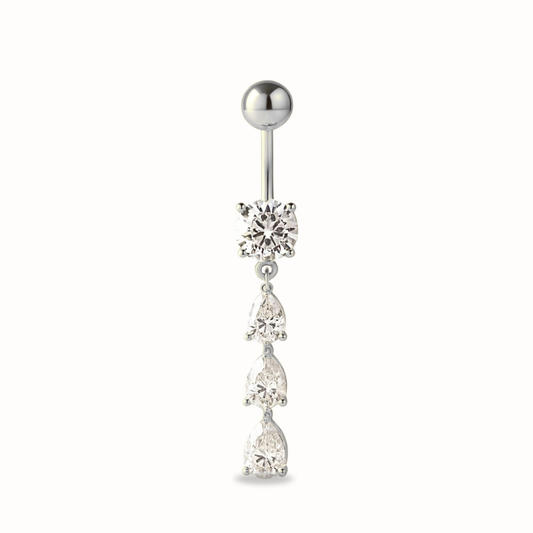 Piercing Nombril Triple CZ • Titane