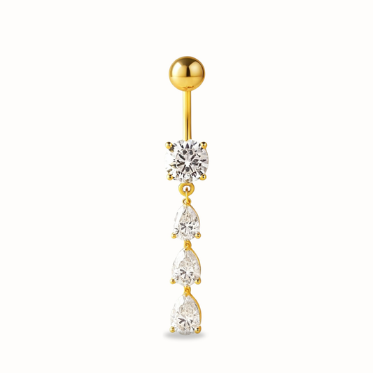 Piercing Nombril Triple CZ • Titane