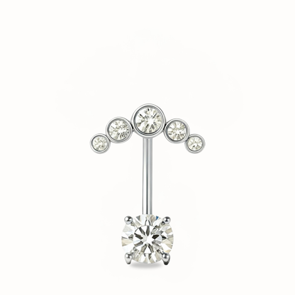 Piercing Nombril Barrette • Zircone & Éclat Brillant