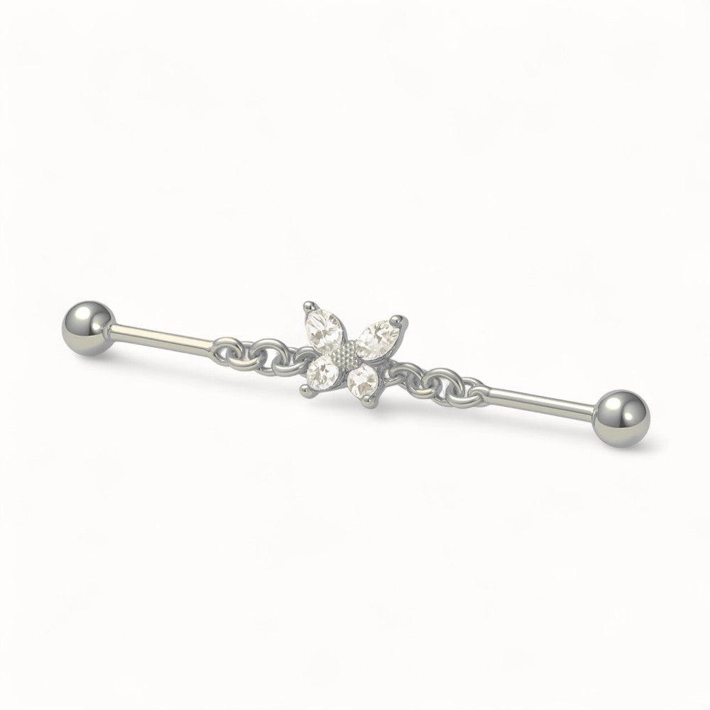 Piercing Industriel Papillon • Titane Stylé