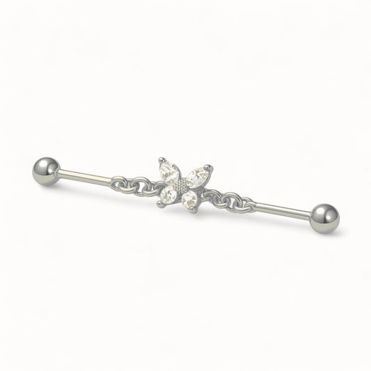 Piercing Industriel Papillon • Titane Stylé