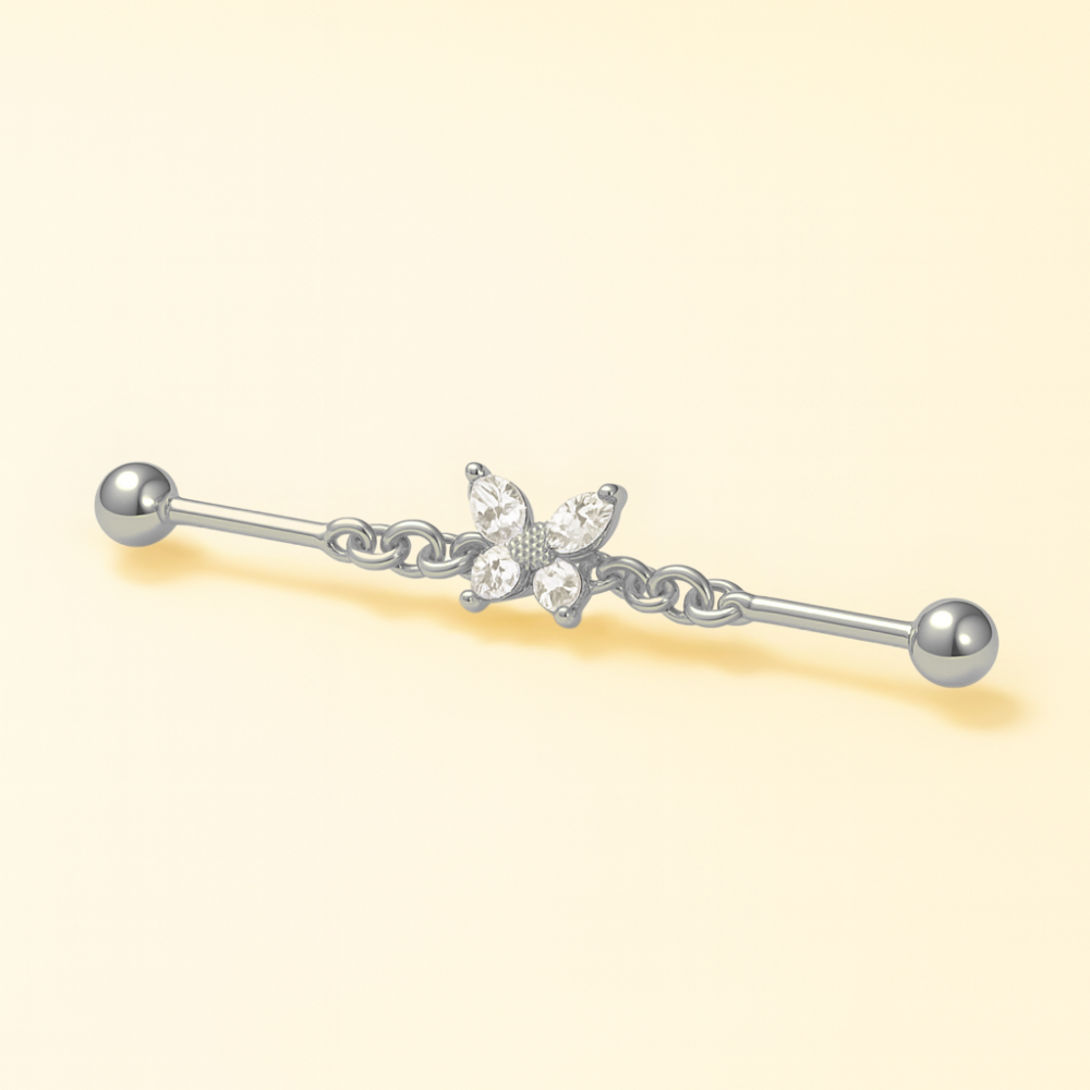 Piercing Industriel Papillon • Titane Stylé