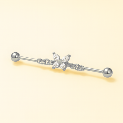 Piercing Industriel Papillon • Titane Stylé