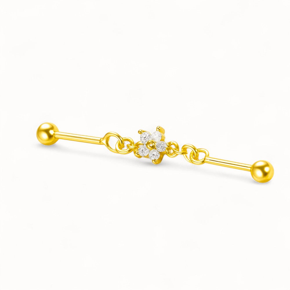 Industriel Chaîne Étoile • Titane • Style Féminin