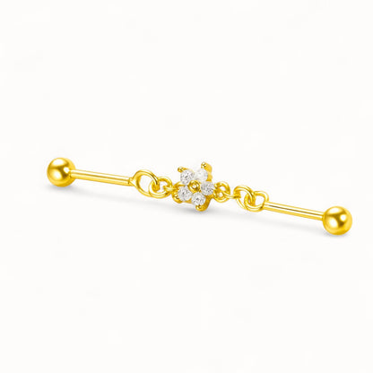 Industriel Chaîne Étoile • Titane • Style Féminin