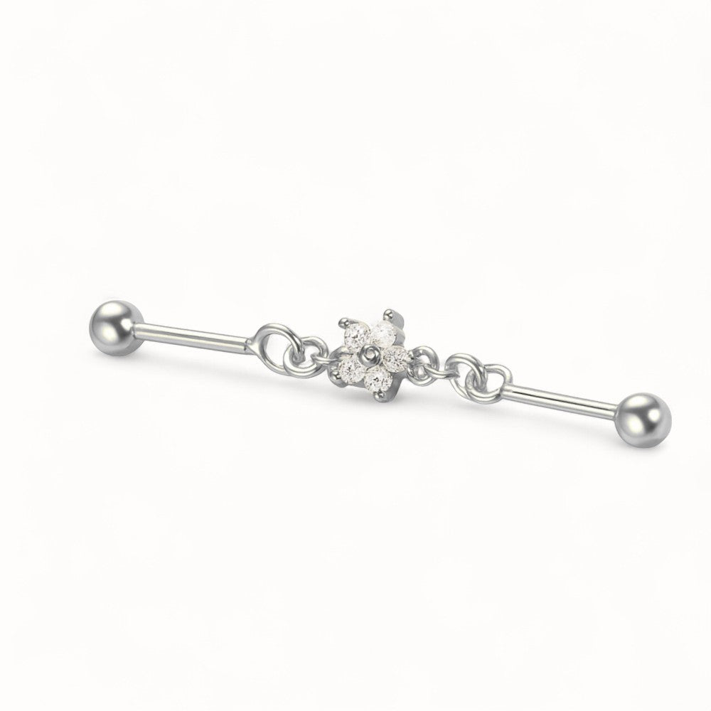 Industriel Chaîne Étoile • Titane • Style Féminin