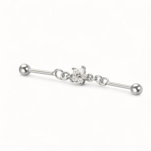 Industriel Chaîne Étoile • Titane • Style Féminin