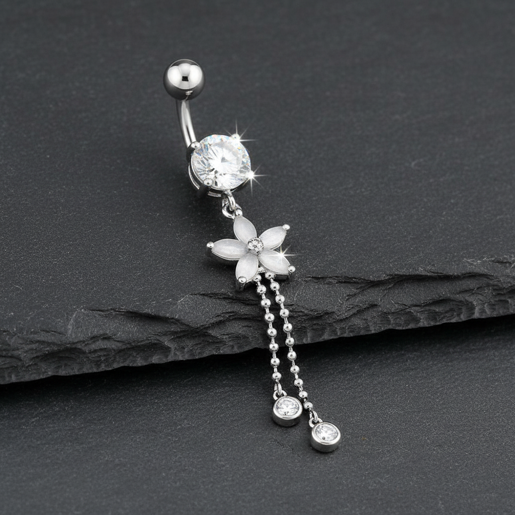 Piercing Nombril Chaîne • Titane