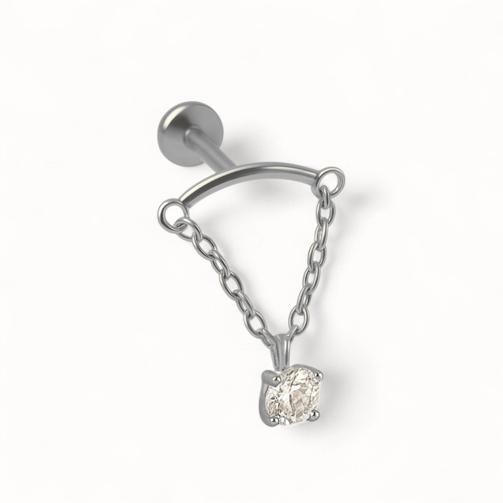 Piercing Hélix Or 18k • Chaîne Pendante Fine