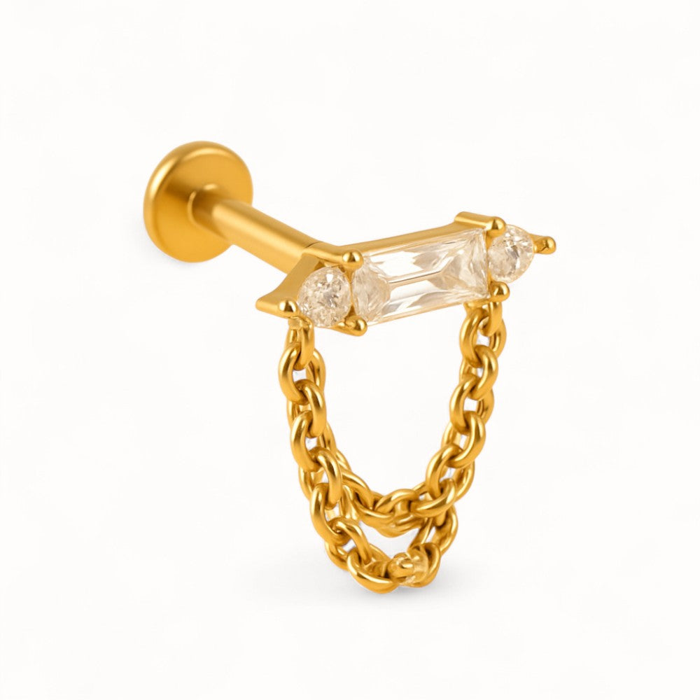 Piercing Hélix Discret • Chaîne Délicate