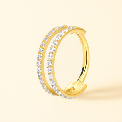 Piercing 2 Anneaux • Double Hoop Fin