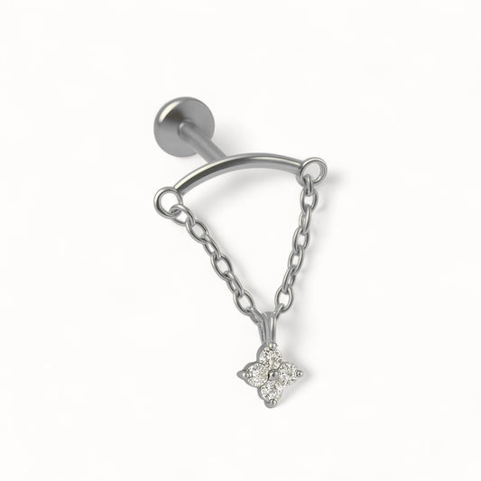 Piercing Hélix Chaîne Pendentif • Lobe, Rook