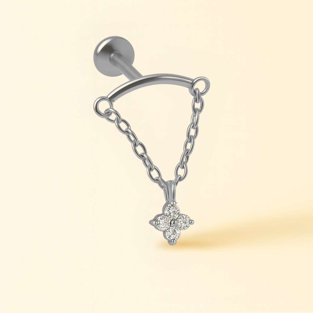 Piercing Hélix Chaîne Pendentif • Lobe, Rook