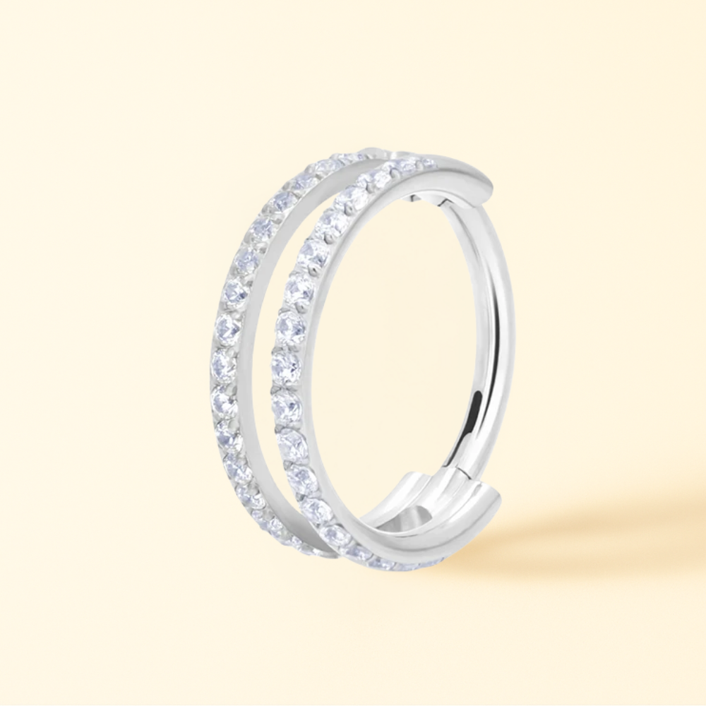 Piercing 2 Anneaux • Double Hoop Fin