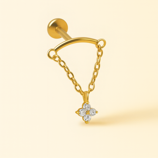 Piercing Hélix Chaîne Pendentif • Lobe, Rook
