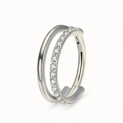 Piercing Double Anneau • Conch, Helix, Lobe