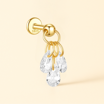 Piercings Gouttes D'eau Or 18k • Lobe, Helix