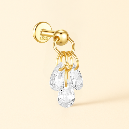 Piercings Gouttes D'eau Or 18k • Lobe, Helix