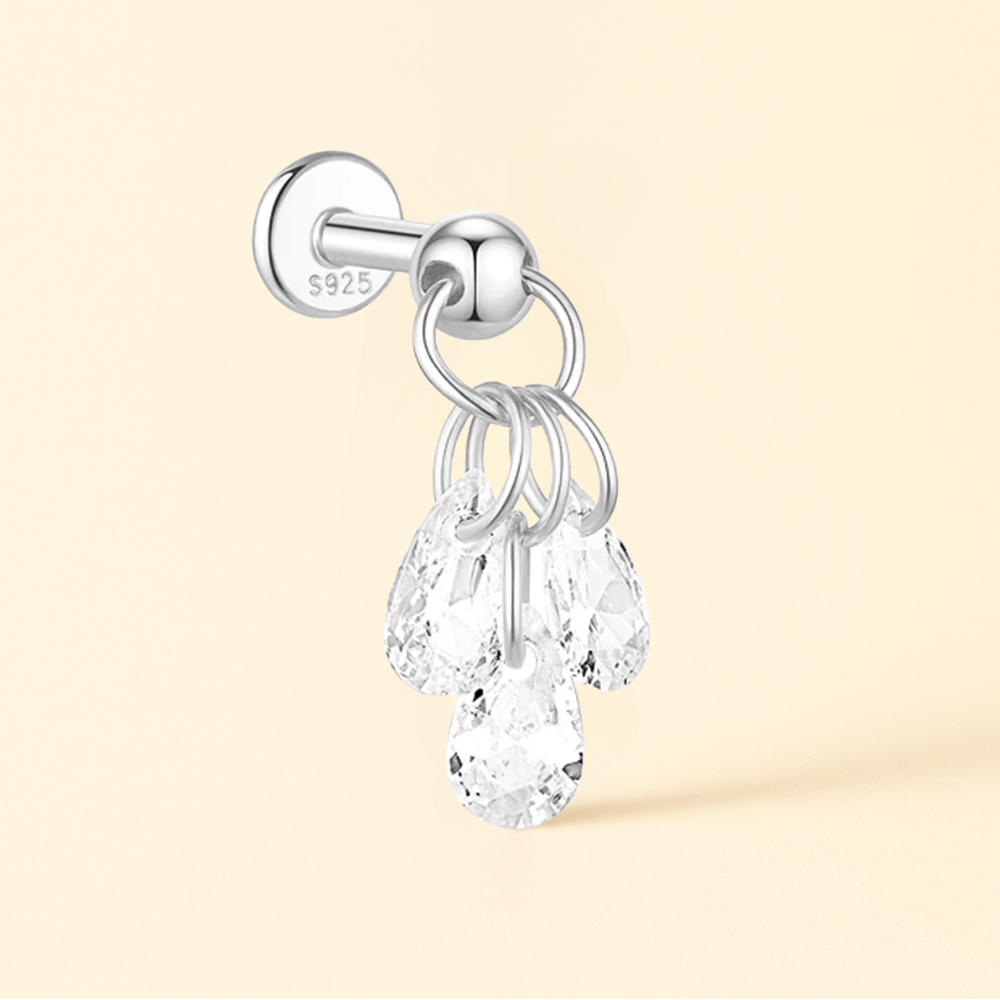 Piercings Gouttes D'eau Or 18k • Lobe, Helix