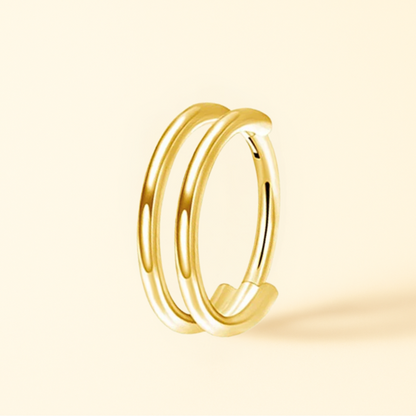 Double Hoop Oreille • Piercing Minimaliste