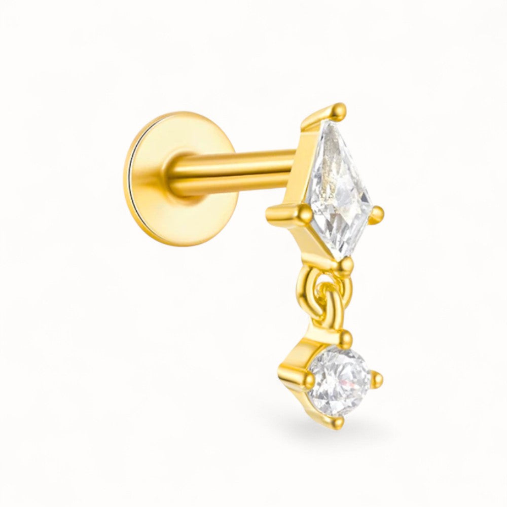 Piercing Puce Or 18K • Style Classique