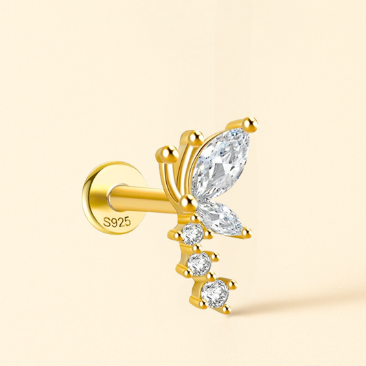 Puce d’Oreille Papillon • Or 18K