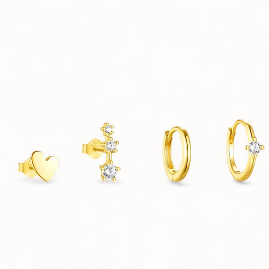 Set Piercings Or • Anneaux & Clous Oreille